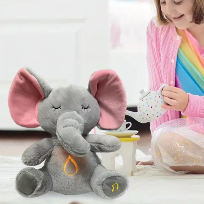 Kids Toys Elephant - Gorąca Nowość Świecąca, Oddychająca, Muzyczna, Urocza