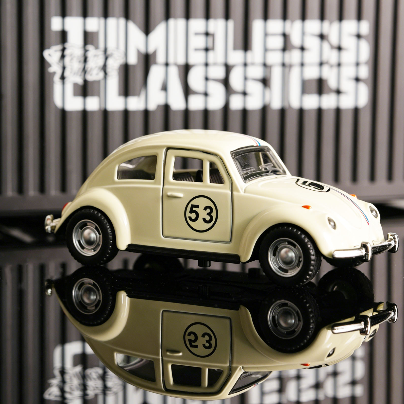 Kids Toys Cars - 1:32 Biały Model Samochodu Wyścigowego Beetle