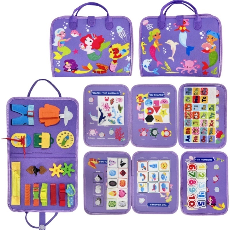 Kids Zip Toys - Tablica sensoryczna dla maluchów z motywem