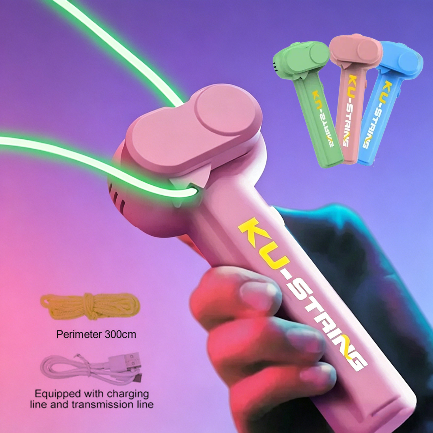 Kids Zip Toys - Zabawka dla dzieci - sznurkowy wyrzutnik,