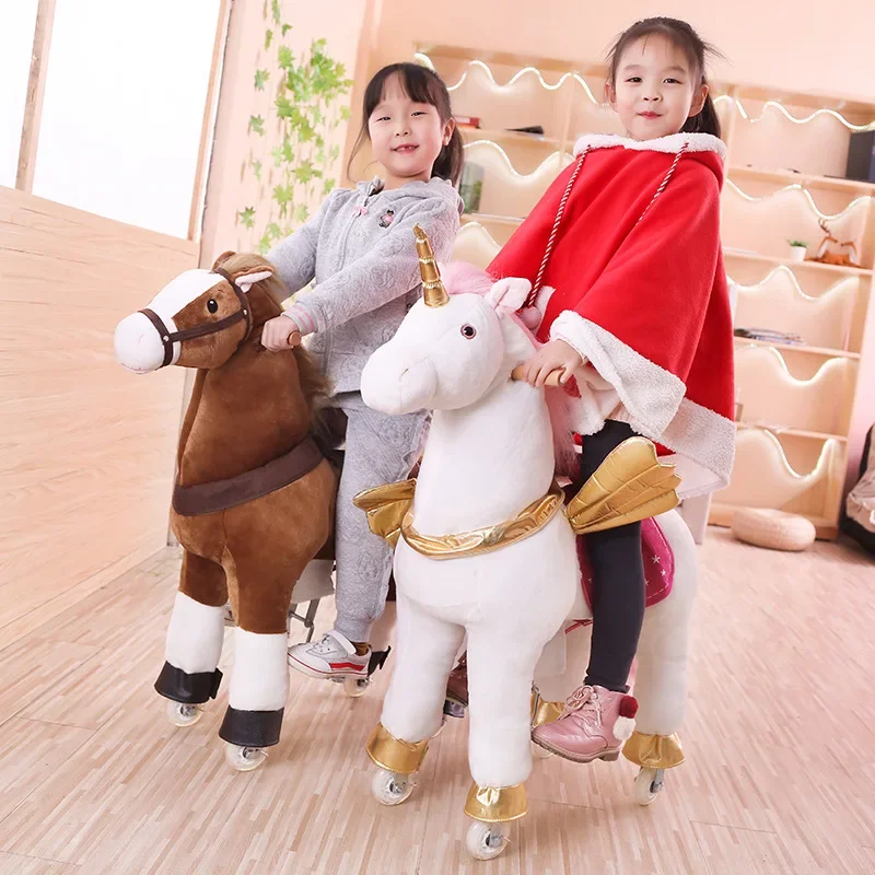 Kids Toys Horse - Wielobarwny Skaczący Koń Duża Zabawka dla