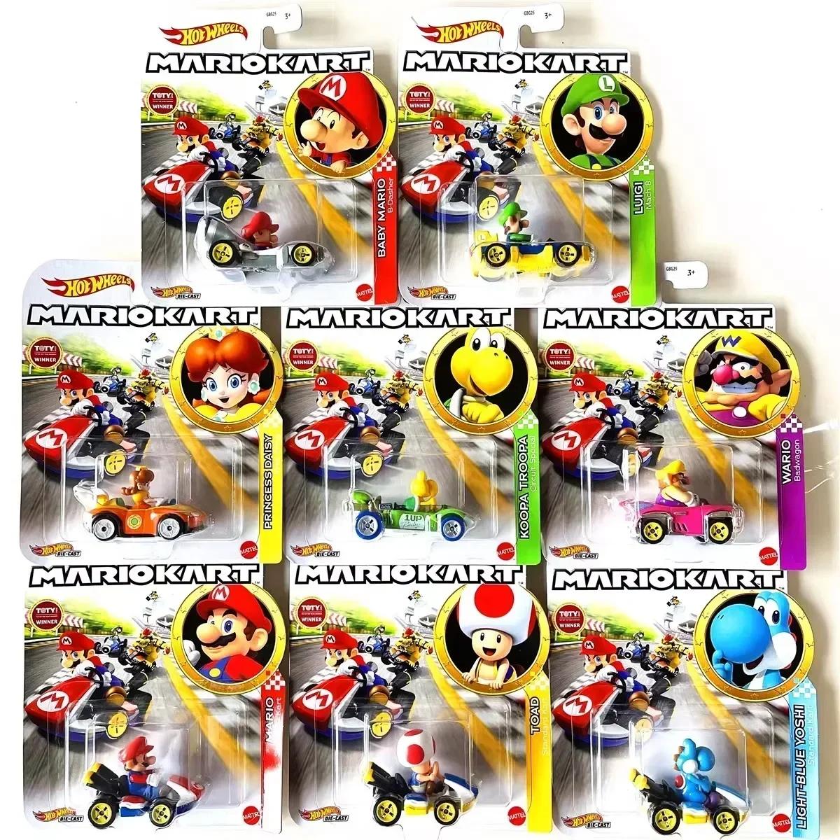 Kids Toys Cars - Oryginalne Hot Wheels Mario Kart 1:64