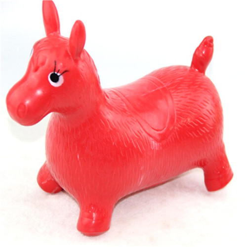 Kids Toys Horse - 1 szt. Dmuchany skaczący koń kosz