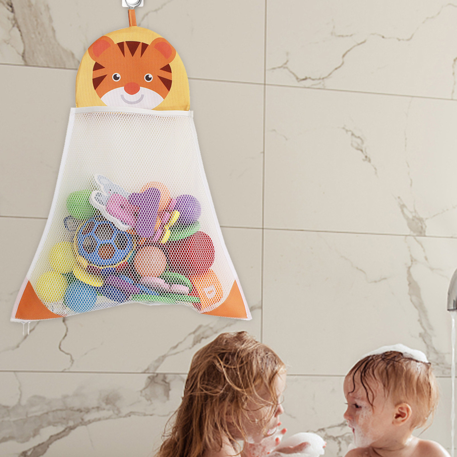 Kids Zip Toys - Organizer z siatki do kąpieli dla