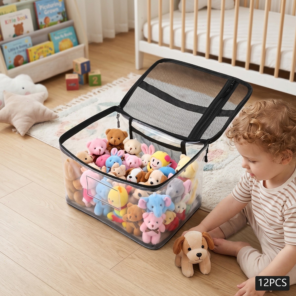 12 szt. Pojemników na zabawki, – Kids Zip Toys recenzja i cena