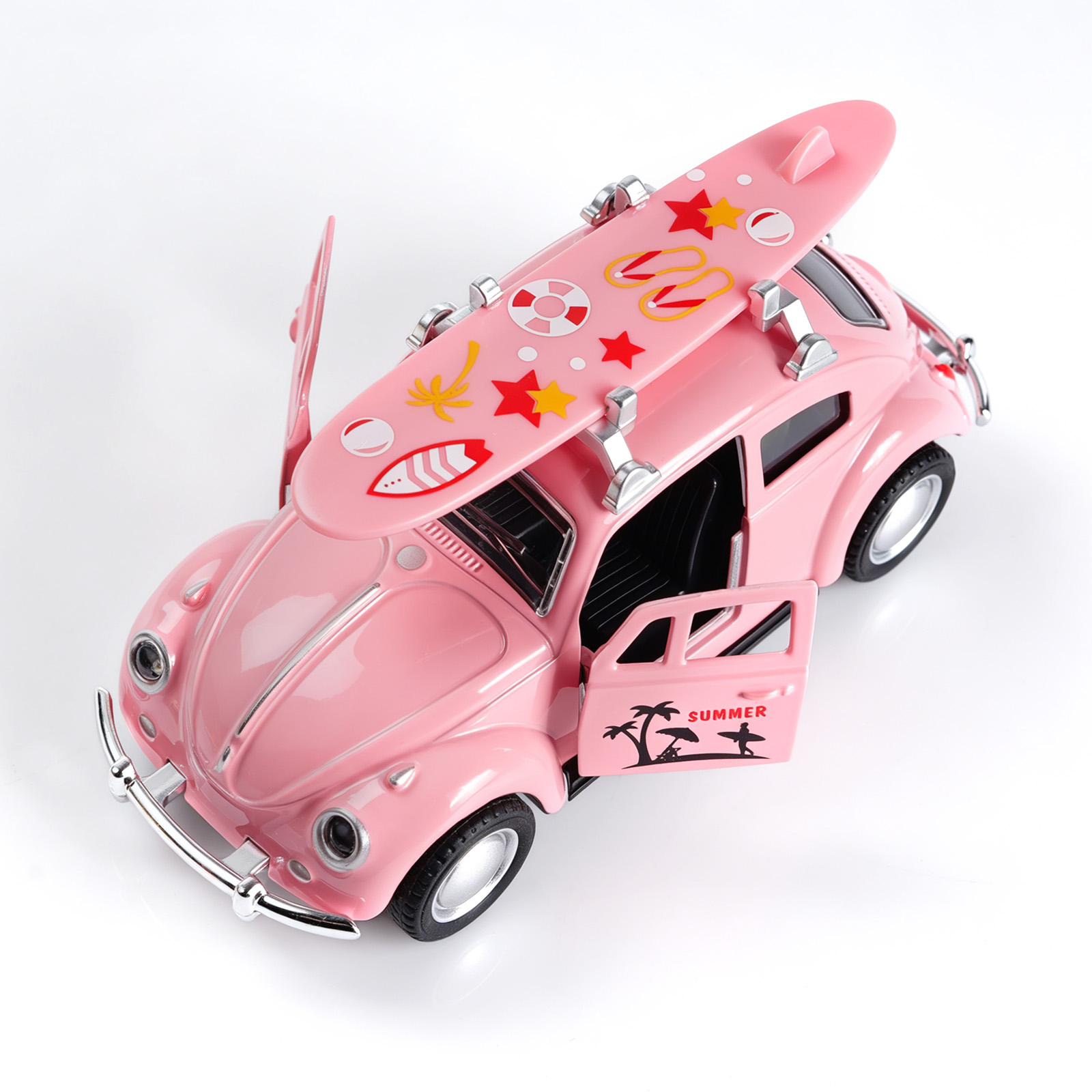 1:36 Różowy Volkswagen Beetle  – Kids Toys Cars recenzja i cena