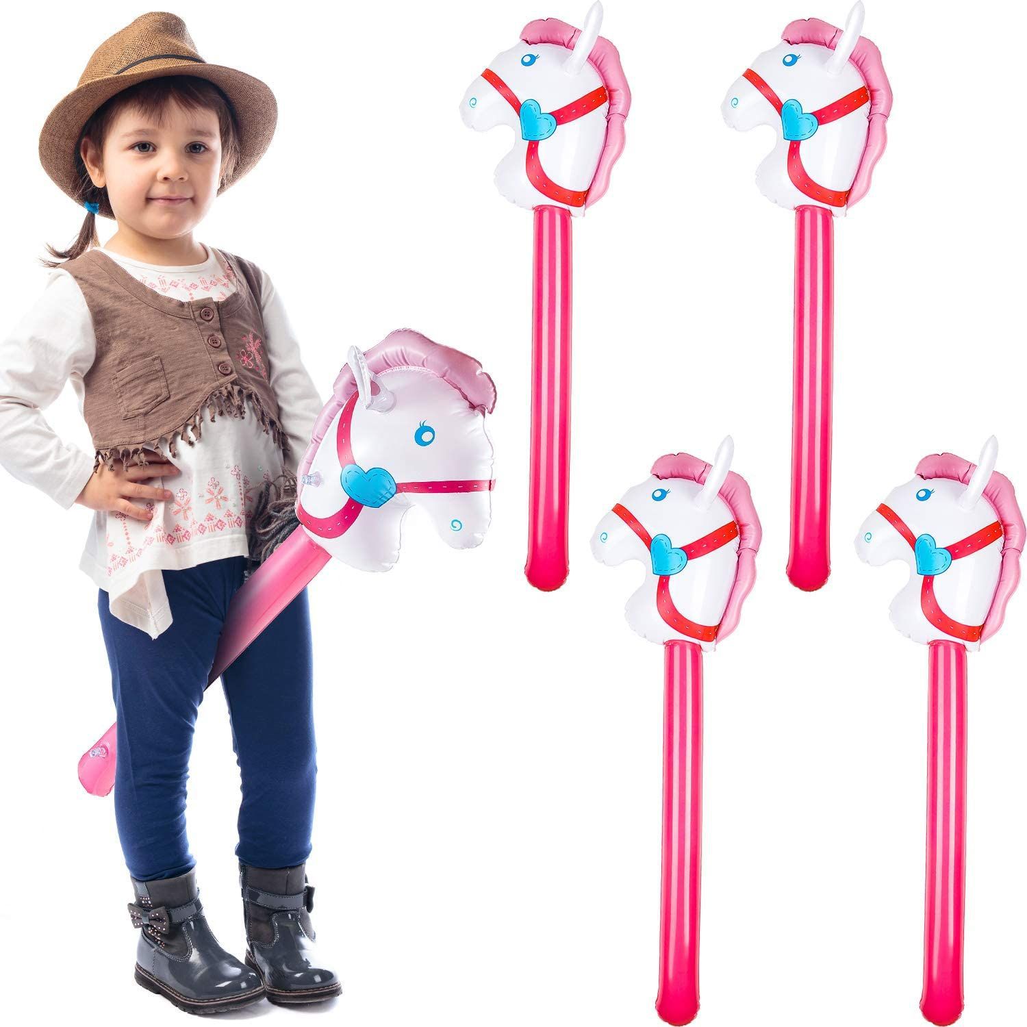 Nadmuchiwany kij jednorożec tę – Kids Toys Horse recenzja i cena