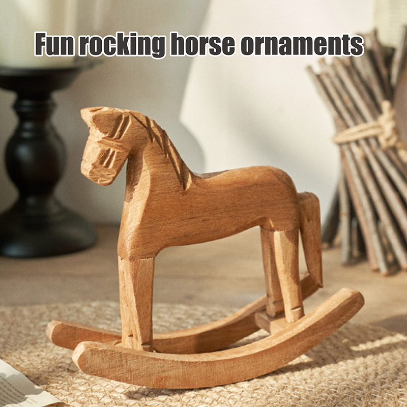 Drewniane rękodzieło Koń na bi – Kids Toys Horse recenzja i cena