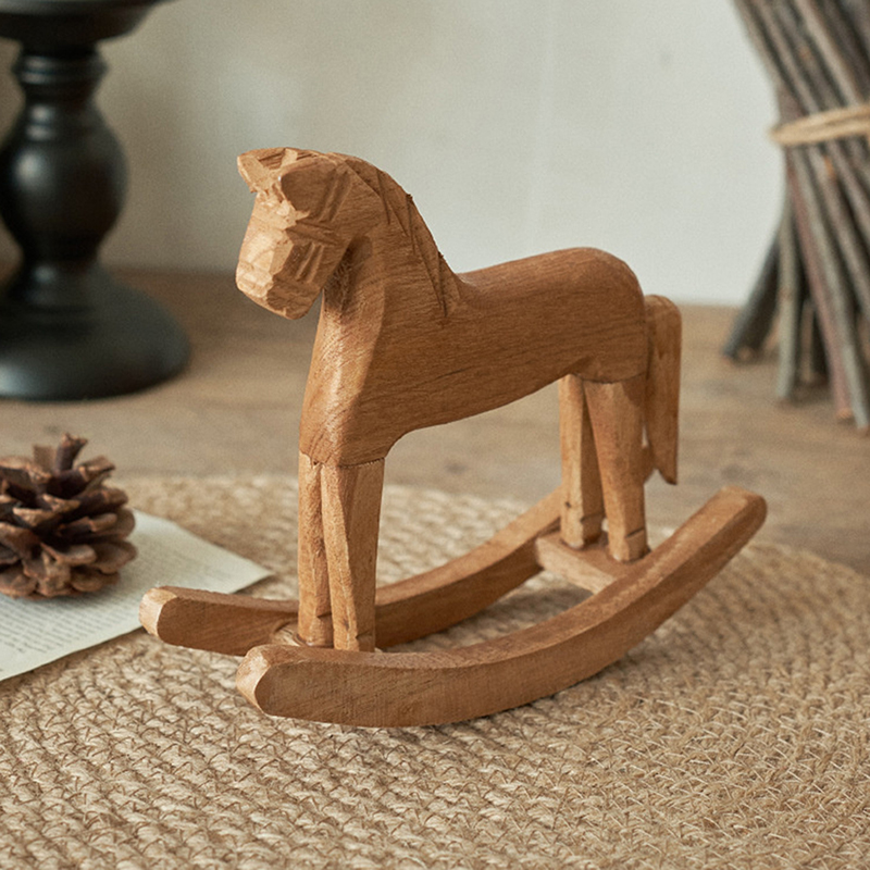 Drewniane rękodzieło Koń na bi – Kids Toys Horse recenzja i cena